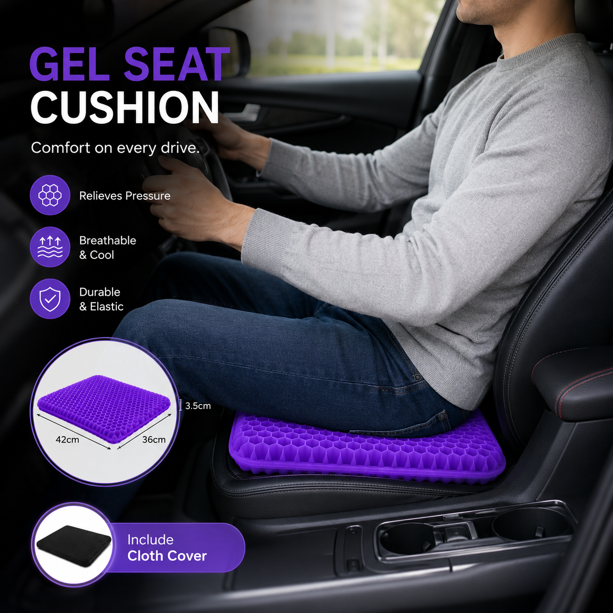 STAR NEXT Gel Seat Cushion